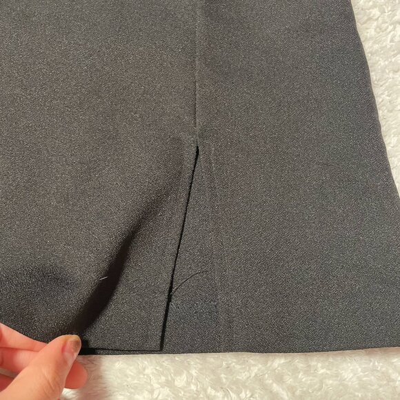 Y2k Black mini Skirt With slit size 6/7 small - Picture 2 of 4